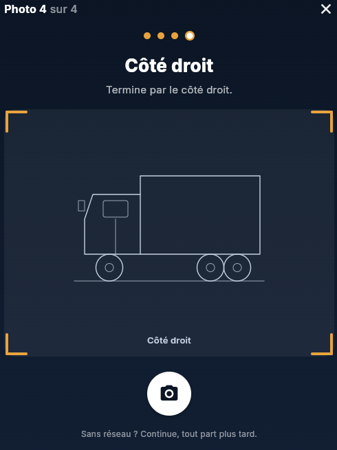 Photo 4 sur 4 : guide pour le côté droit du véhicule